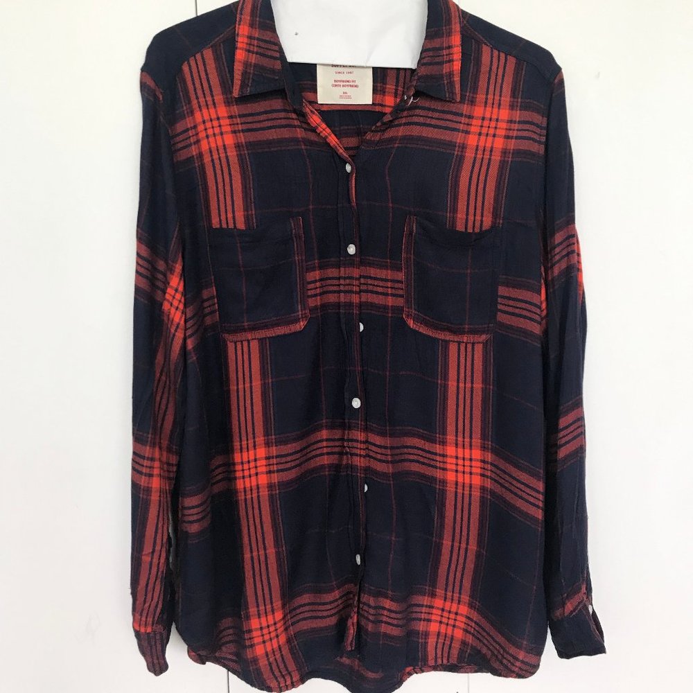 Target Mossimo Women's Boyfriend Fit Flannel (XXL)